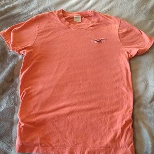 Hollister orange icon logo tee